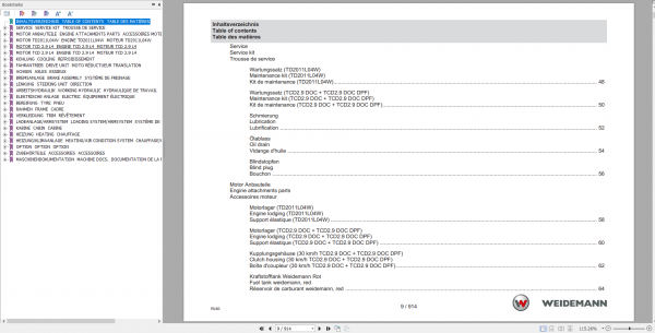 Weidemann Heavy Equipment Spare Part Catalog 7.83 GB DVD Multi Languages 2
