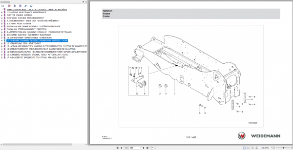 Weidemann Heavy Equipment Spare Part Catalog 7.83 GB DVD Multi Languages 8