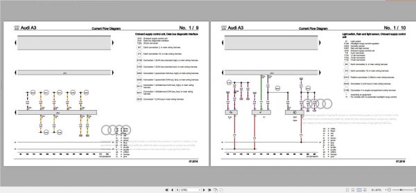 Audi A3 2013 Wiring Diagram 1