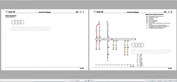 Audi A6 2011 Wiring Diagram 1