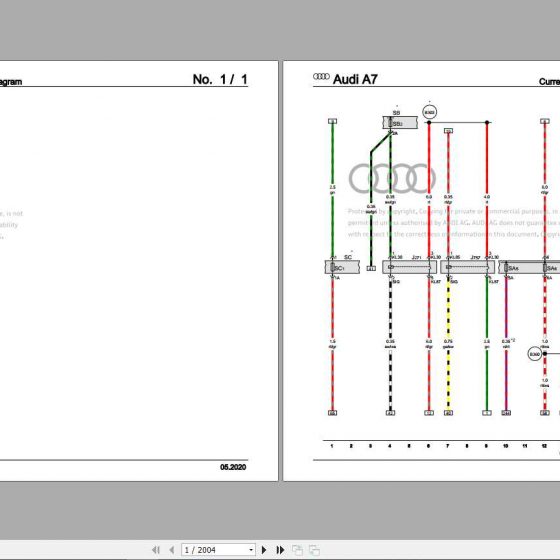 Audi A7 2010 Wiring Diagram