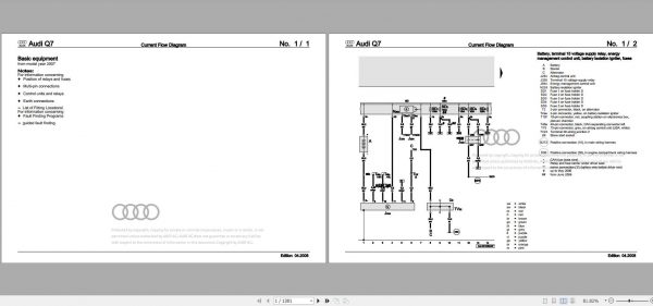 Audi Q7 2007 Wiring Diagram 1