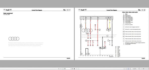 Audi TT 2006 Wiring Diagram 1