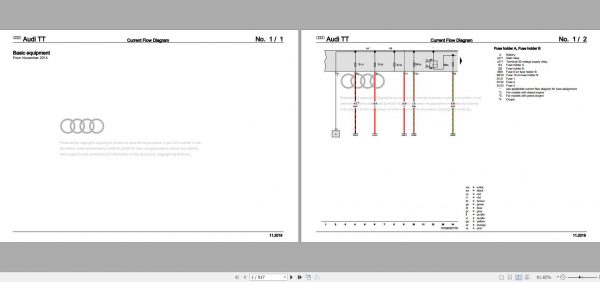 Audi TT 2014 Wiring Diagram 1