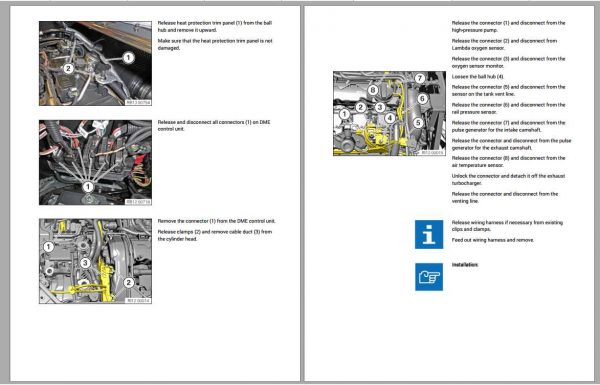 BMW i8 Coupe I12 L3 1.5L Turbo XB2H Hybrid 2020 Diagram Maintenance Repair Manual 10