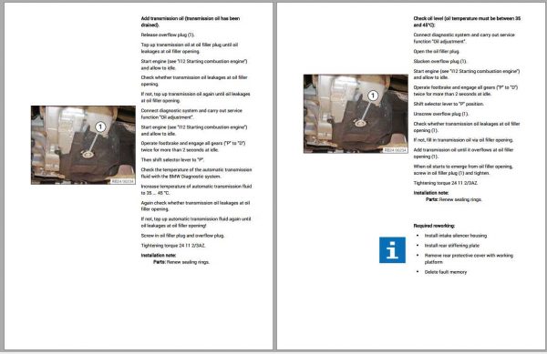 BMW i8 Coupe I12 L3 1.5L Turbo XB2H Hybrid 2020 Diagram Maintenance Repair Manual 11