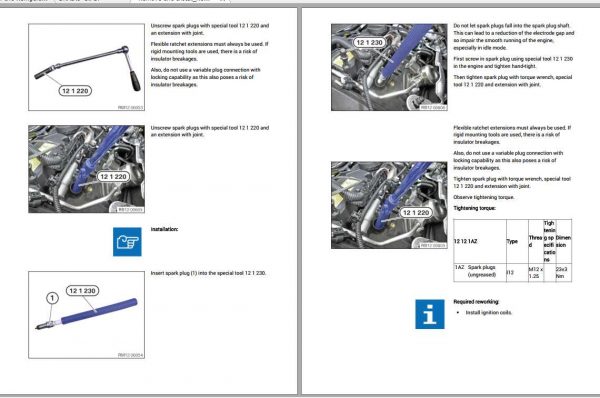 BMW i8 Coupe I12 L3 1.5L Turbo XB2H Hybrid 2020 Diagram Maintenance Repair Manual 7