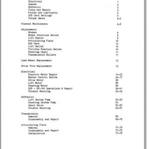 BT Electric Counterbalanced Rider Truck RC 30 RC 40 Shop Manual 3