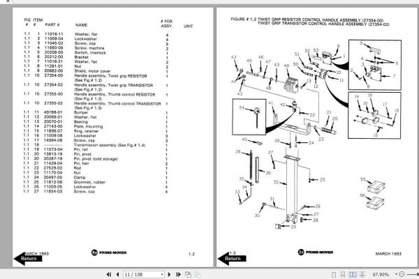 BT Electric Low Lift Pallet Truck MX50 RX50 Operator Part Manuals 2