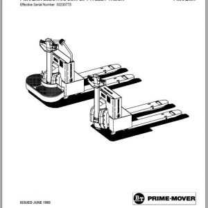BT Electric Low Lift Pallet Truck PMX QMX Shop Manual 2