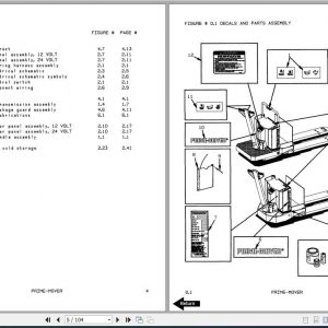 BT Electric Low Lift Truck PE45 PE45R Operator Part Manual 2