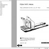 BT Electric Low Lift Truck PE60W Operator Part Manual 1