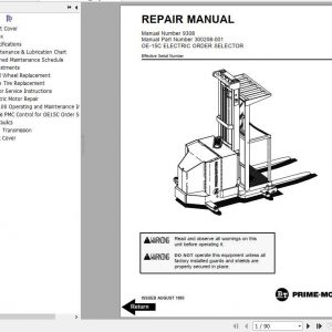 BT Electric Order OE 15C Shop Manual 1