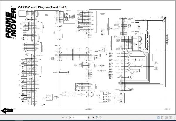 BT Electric Order Picker OPX30 Electrical Diagrams Part Manual 2
