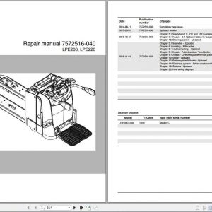 BT Electric Pallet Truck LPE 200 220 Repair Manual 1
