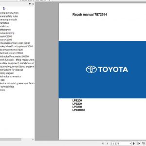 BT Electric Pallet Truck LPE200 250 340BE Repair Manual 1