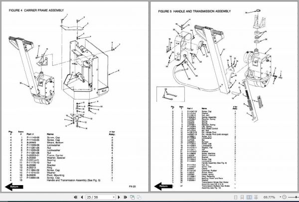 BT Electric Pallet Truck PX 40 PX 40R Operating Maintenance Part Manual 2