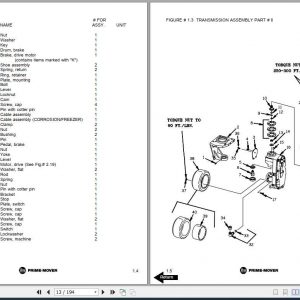 BT Electric Reach Truck RR 30 RR 34 Part Manual 2