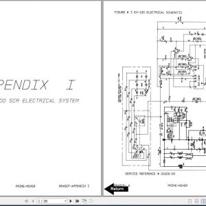 BT Electric Reach Truck RR40C Electrical Schematic 1