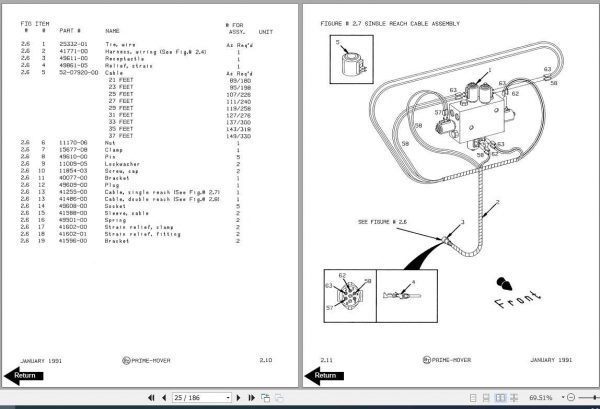 BT Electric Reach Truck RR45 RR45Z Operator Part Manual 2