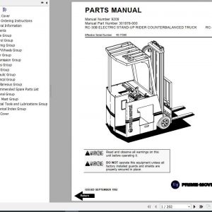 BT Electric Rider Pallet Truck RC 30B RC 40B RC 50B Shop Manual 1