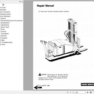 BT Electric Stacker SC 10 20 30 40 Shop Manual 1