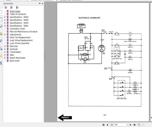 BT Electric Walkie Straddle SN SR Repair Manual 2