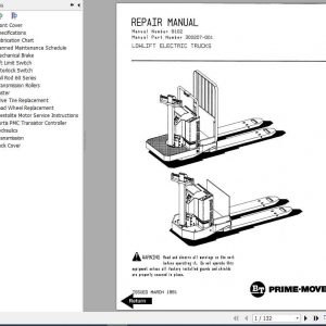 BT Low Lift Pallet Truck Repair Manual 1