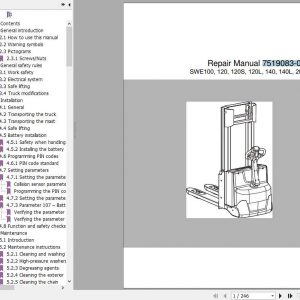 BT Pallet Stacker SWE100 SWE200D Repair Manual 1