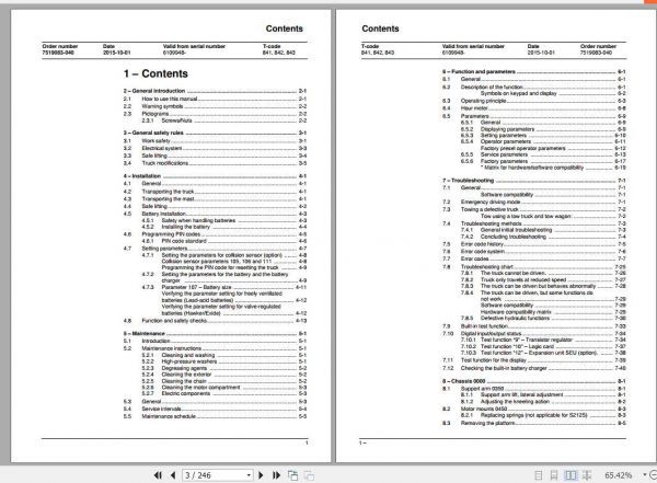BT Pallet Stacker SWE100 SWE200D Repair Manual 2