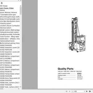 BT Vector VRE125 VRE125C VRE150 VRE150C Quality Parts Catalog 1