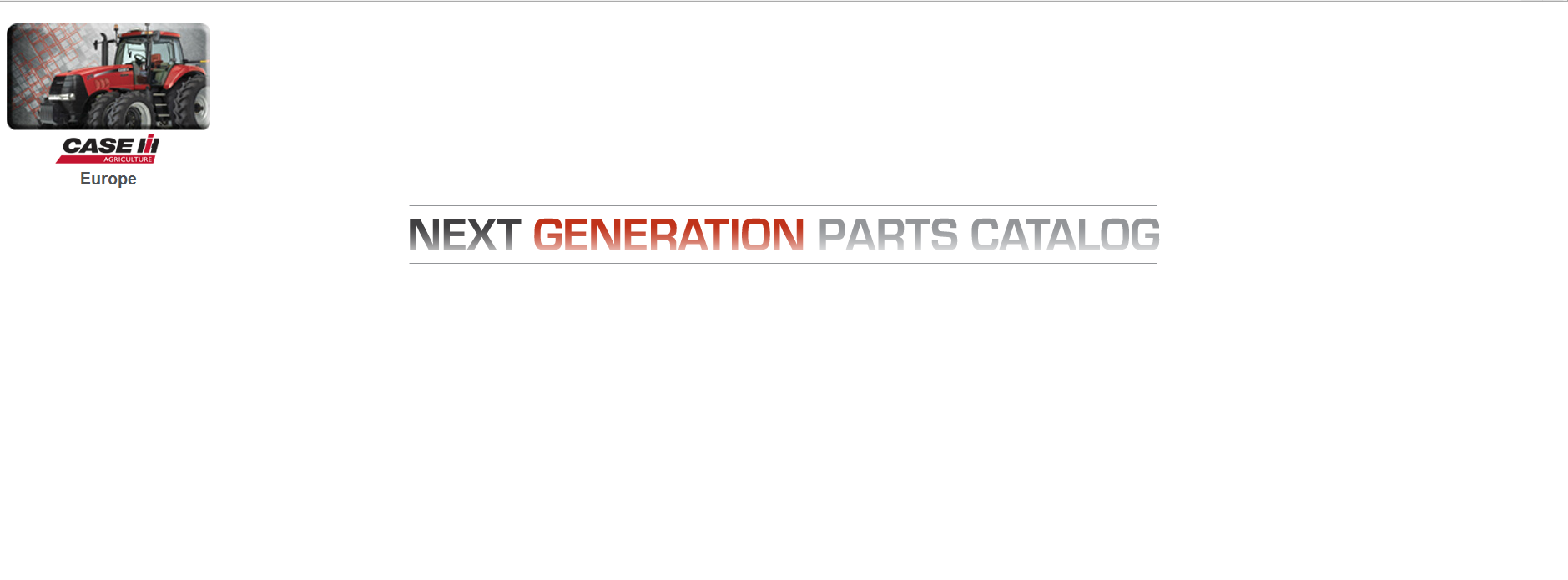 CASE IH AG Euro NGPC 2021 10.2020 Next Generation Parts Catalog 1