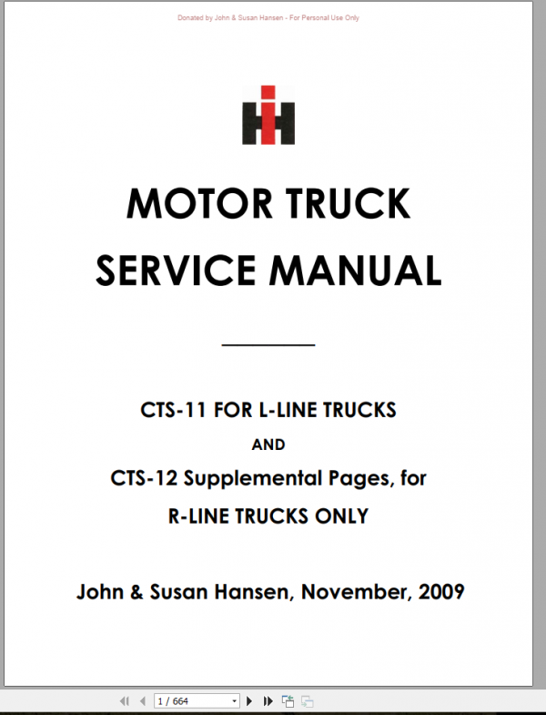 CASE IH Motor Truck CTS 11 12 Service Manual 1