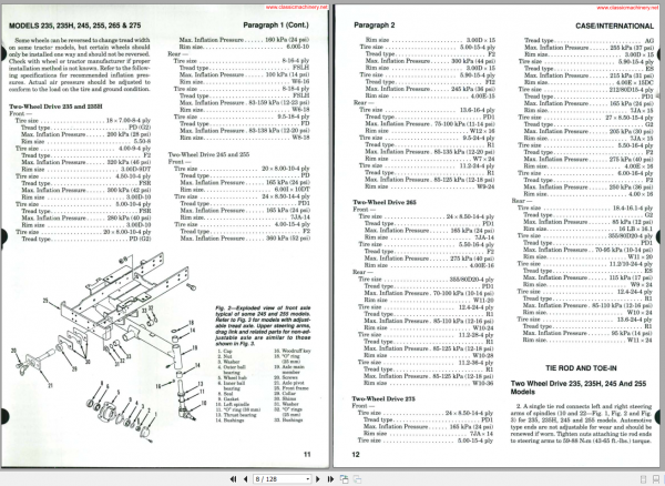 CASE International 235 275 Series Shop Manual 2