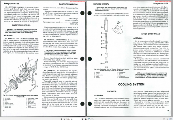 CASE International 385 885 Series Shop Manual 3 1