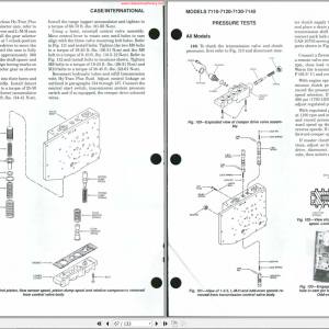 CASE International 7110 7140 Series Shop Manual 4