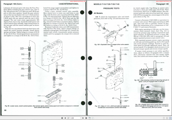 CASE International 7110 7140 Series Shop Manual 4