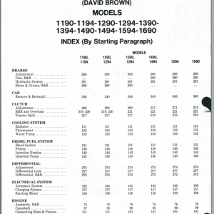 CASE International DV 1190 1690 Series Shop Manual 1