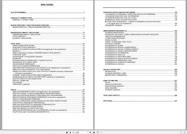 CASE Tractor CVX 140 CVX 195 Series Shop Manual Polish 2