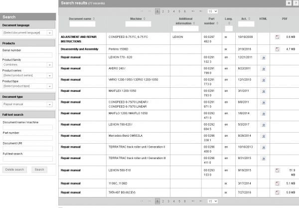 CLAAS WebTIC Offline 01.2021 Operator Manual Repair Manual and Service Documentation 4