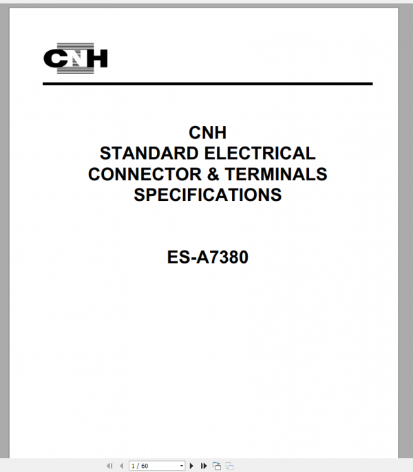 CNH STANDARD ELECTRICAL CONNECTOR TERMINALS 1
