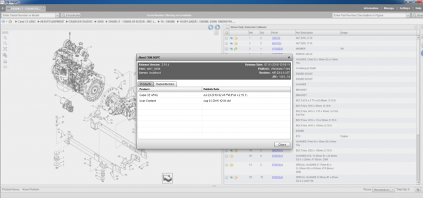 Case Construction CE APAC Asia Pacific 2019 07.2019 Spare Parts Catalogue 99