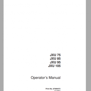 Case IH JXU 75 85 95 105 Operator Manual 87699472 1
