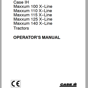 Case IH MAXXUM 100 140 X lINE Operator Manual 1
