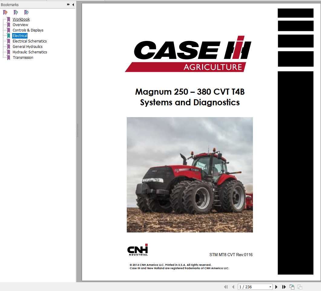 Case IH Magnum 250 380 CVT T4B New Holland T8 320 435 AC T4B Tractors System Diagnostics Manual 1