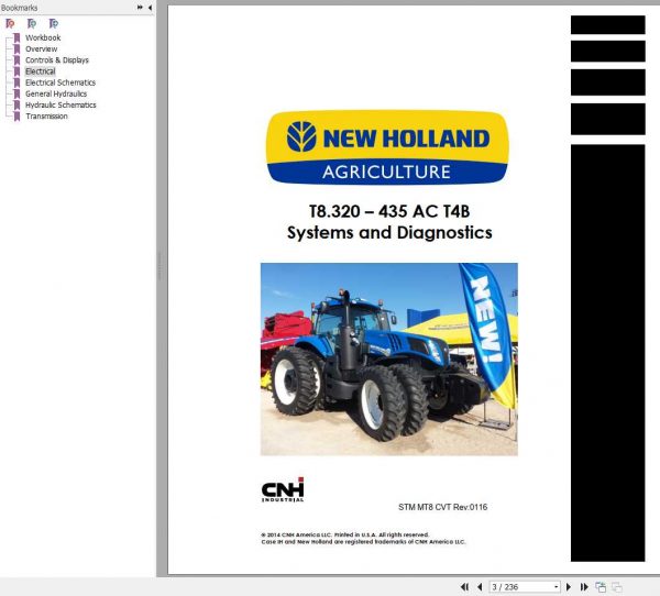Case IH Magnum 250 380 CVT T4B New Holland T8 320 435 AC T4B Tractors System Diagnostics Manual 2