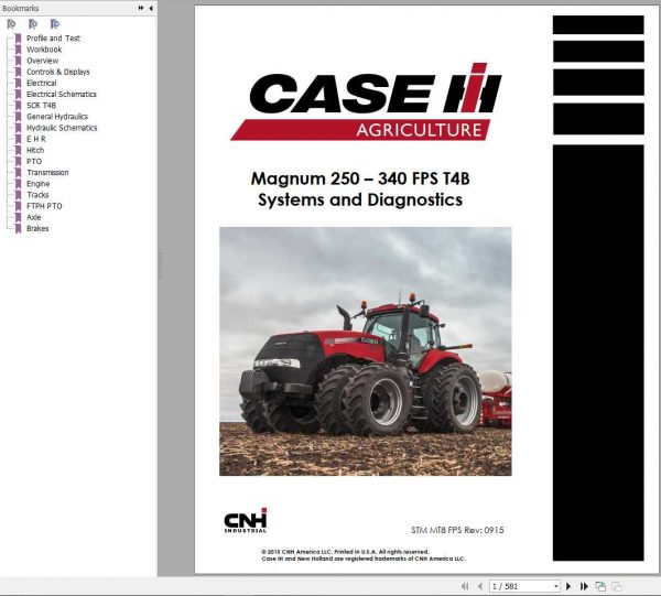 Case IH Magnum 250 380 FPS T4B New Holland T8 320 435 FPS T4B Tractors System Diagnostics Manual 1