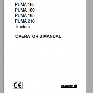 Case IH PUMA 165 210 Tractor Operator Manual 1