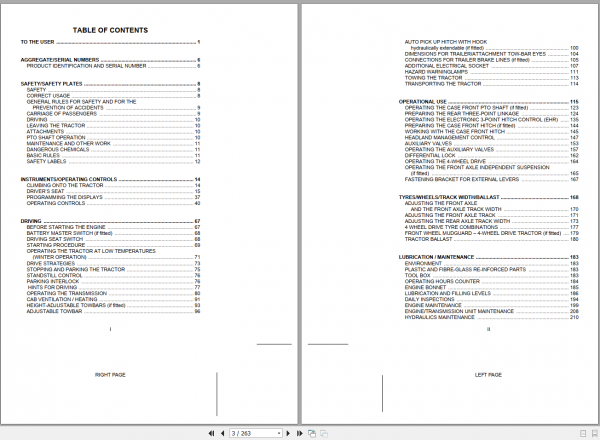 Case Tractor CVX 1135 1145 1155 1170 1190 Operator Manual 2