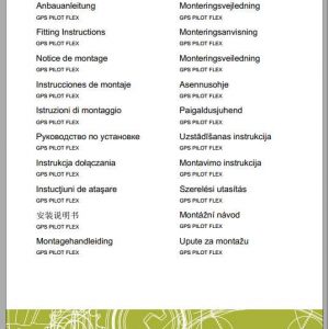 Claas ATOS 300 ATOS 200 Fitting Instruction FR DE EN RU 1